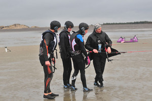 Premiers stagiaires de l'école de Kitesurf