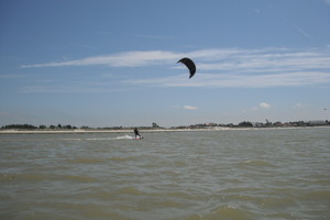 Stagiaire de l'école de kitesurf